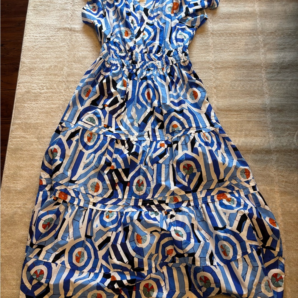 Anthropologie The Somerset Maxi Dress HAWAIIAN BLUE